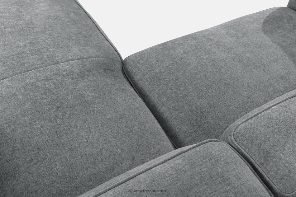 FUBBO Mäkká rohová pohovka z tkanej látky vpravo sivý sivá - obrázok 5
