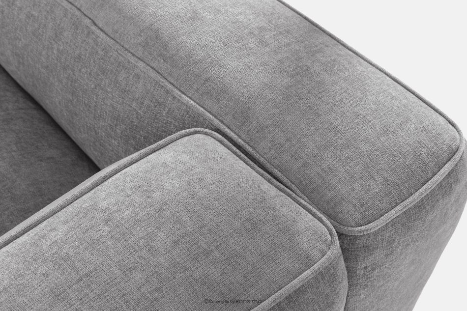 FUBBO Mäkká rohová pohovka z tkanej látky vpravo svetlo šedá svetlošedá - obrázok 6