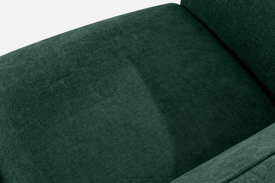 FUBBO Mäkká rohová pohovka z tkanej látky vpravo tmavo zelená tmavozelená - obrázok 4