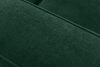 FUBBO Mäkká rohová pohovka z tkanej látky vpravo tmavo zelená tmavozelená - obrázok 10