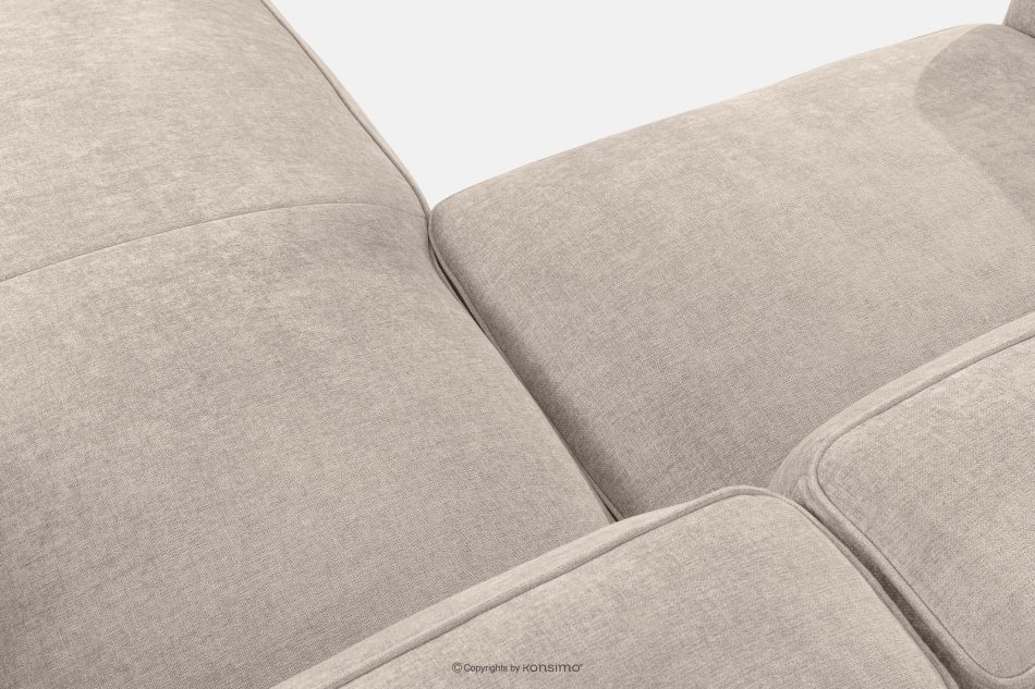FUBBO Mäkká rohová pohovka z tkanej látky vpravo krémový krémová - obrázok 5
