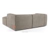 FUBBO Mäkká rohová pohovka z tkanej látky vpravo béžová béžová - obrázok 4