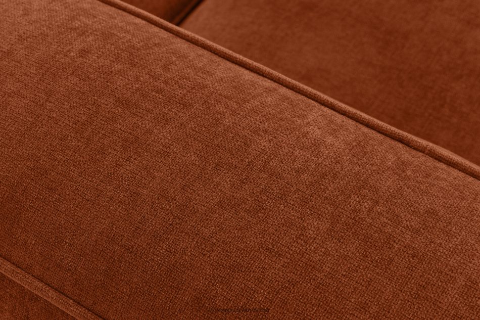 FUBBO Mäkká rohová pohovka z tkanej látky vpravo ryšavý červená - obrázok 9