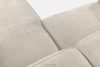 FUBBO Mäkká rohová pohovka z tkanej látky vpravo ekru ekru - obrázok 6