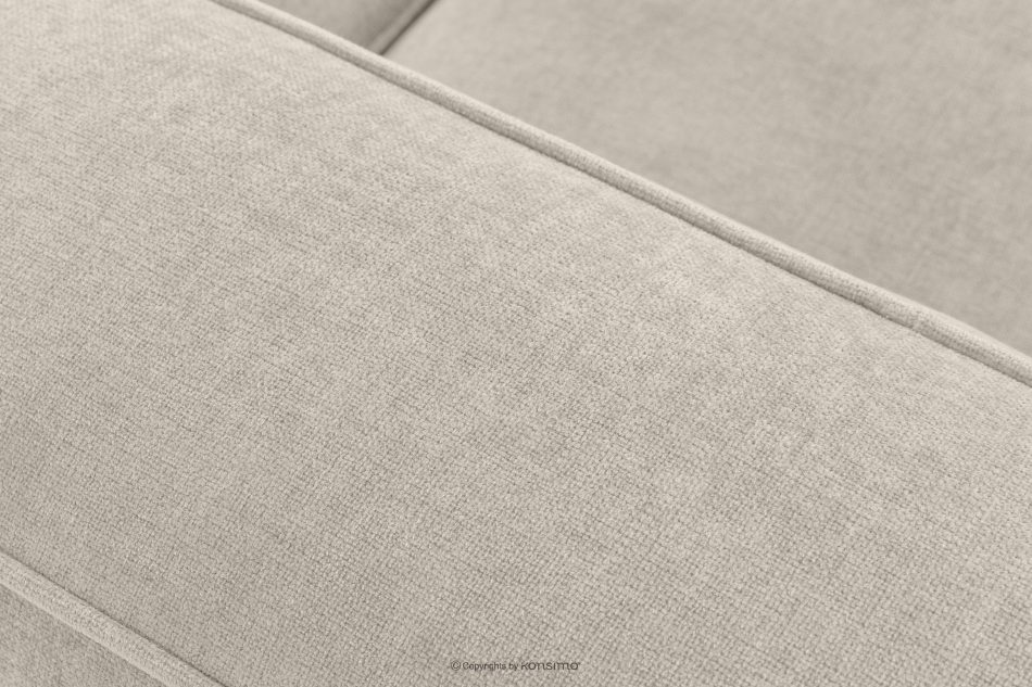 FUBBO Mäkká rohová pohovka z tkanej látky vpravo ekru ekru - obrázok 9