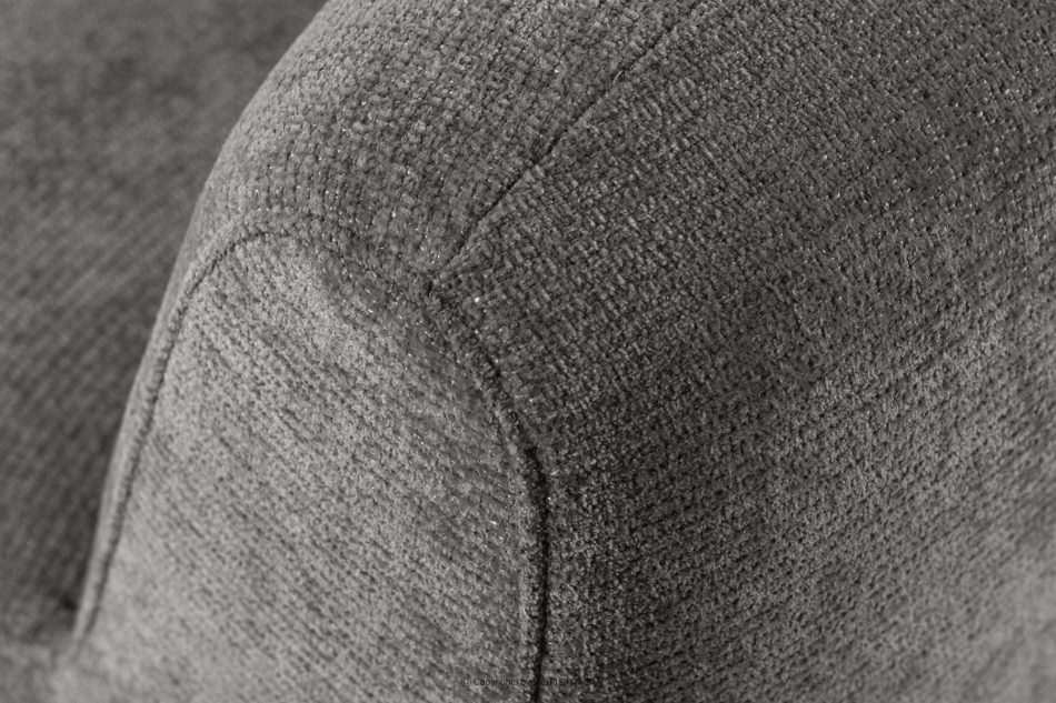 BRESCO Čalúnená lavica do jedálne 120 cm tmavošedá ženilková látka tmavo šedá - obrázok 7