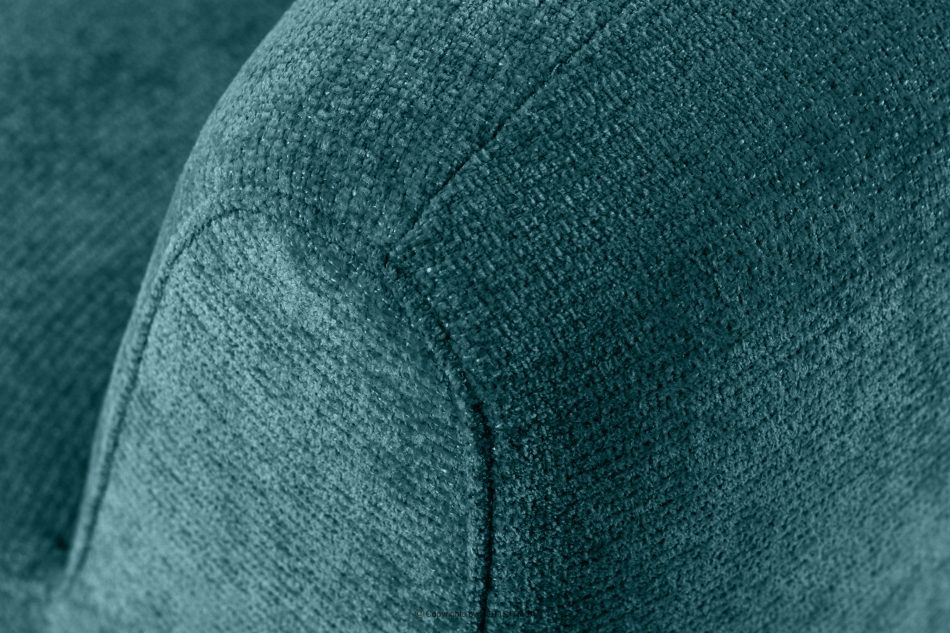 BRESCO Čalúnená jedálenská lavica 120 cm morská modrá ženilková látka morská modrá - obrázok 7