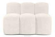 Čalúnená lavica do jedálne 120 cm krémová ženilková látka