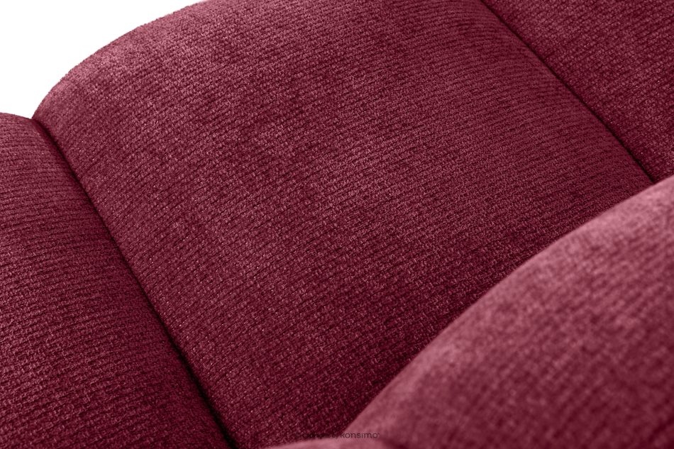 BRESCO Čalúnená jedálenská lavica 120 cm bordová ženilková látka bordová - obrázok 5