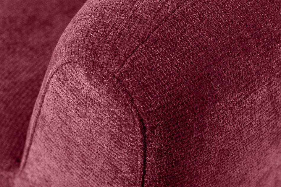 BRESCO Čalúnená jedálenská lavica 120 cm bordová ženilková látka bordová - obrázok 7