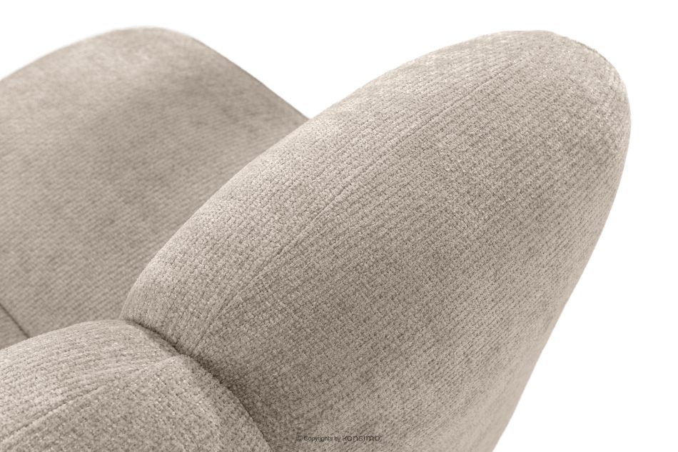 BRESCO Čalúnená lavica do jedálne 120 cm béžová ženilková látka béžová - obrázok 6