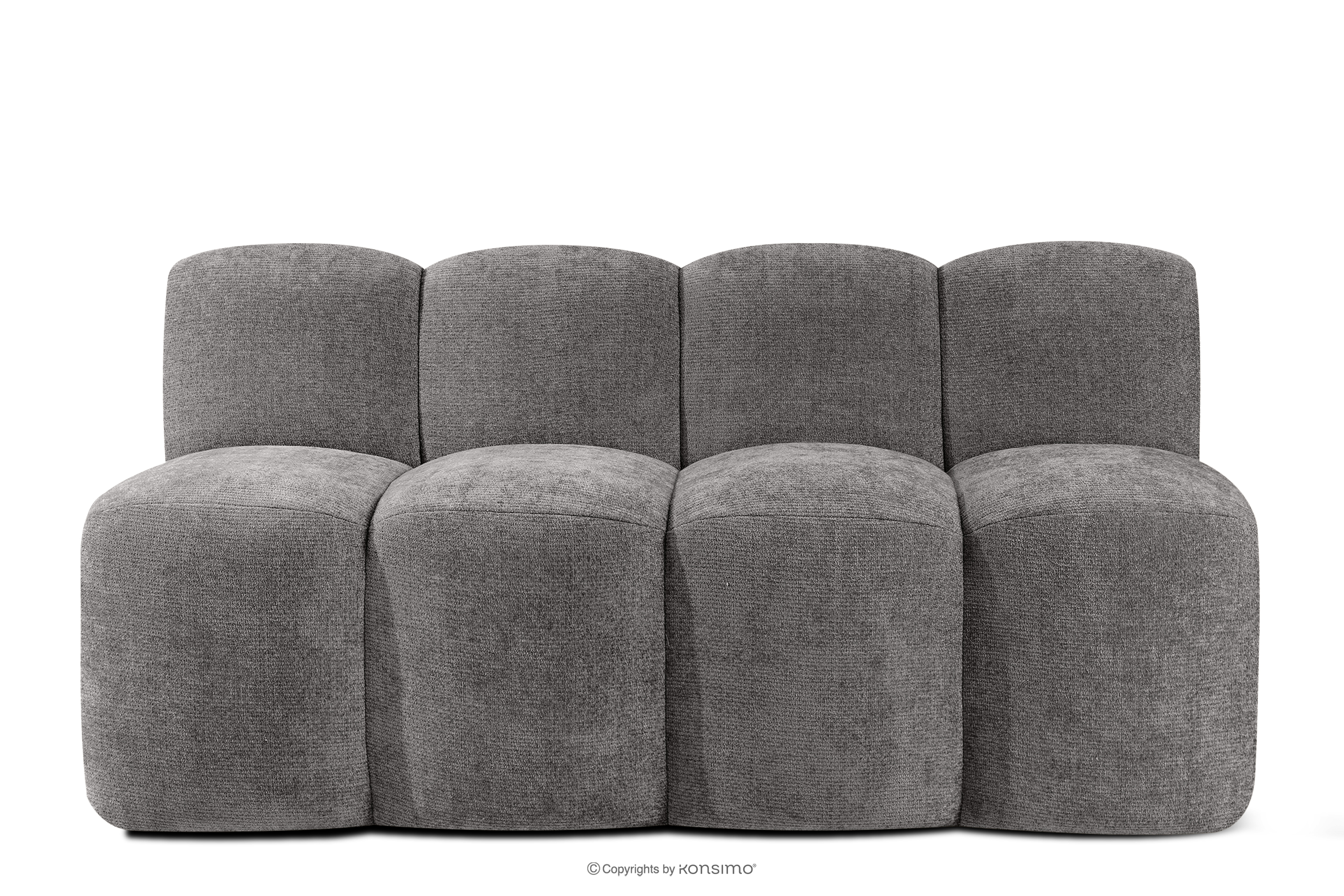 Čalúnená lavica do jedálne 160 cm tmavošedá ženilková látka