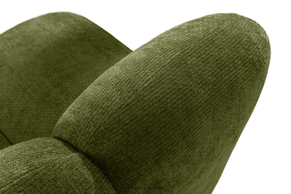 BRESCO Čalúnená lavica do jedálne 160 cm olivová ženilková látka olivová - obrázok 6