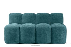 BRESCO, https://konsimo.sk/kolekcie/bresco/ Čalúnená lavica do jedálne 160 cm morská modrá ženilková látka morská modrá - obrázok