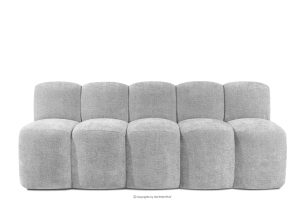 BRESCO, https://konsimo.sk/kolekcie/bresco/ Čalúnená lavica s operadlom 200 cm svetlošedá ženilková látka svetlo šedá - obrázok