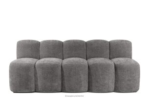 BRESCO, https://konsimo.sk/kolekcie/bresco/ Čalúnená lavica s operadlom 200 cm tmavošedá ženilková látka tmavo šedá - obrázok