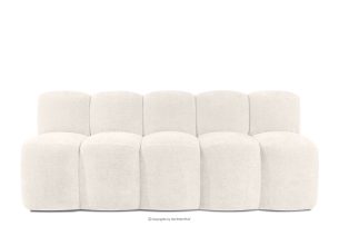 BRESCO, https://konsimo.sk/kolekcie/bresco/ Čalúnená lavica s operadlom 200 cm krémová ženilková látka krémová - obrázok