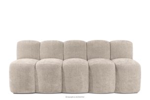 BRESCO, https://konsimo.sk/kolekcie/bresco/ Čalúnená lavica s operadlom 200 cm béžová ženilková látka béžová - obrázok