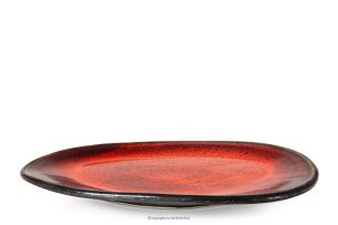 PRIMA, https://konsimo.sk/kolekcie/prima/ Ručne glazovaný červená jedálenský tanier červená - obrázok