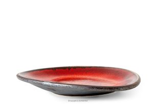 PRIMA, https://konsimo.sk/kolekcie/prima/ Ručne glazovaný červená raňajkový tanier červená - obrázok