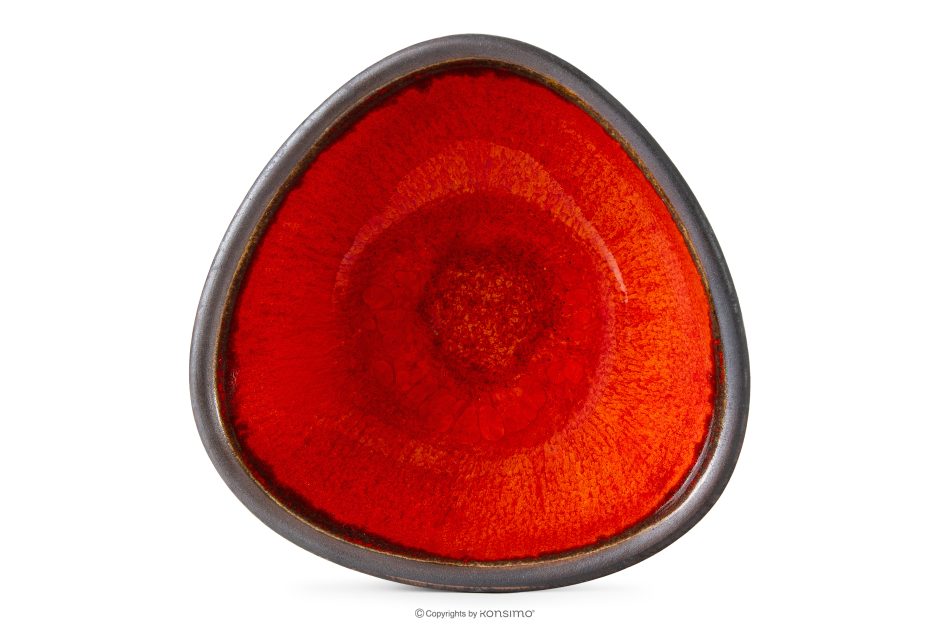 PRIMA Ručne glazovaná červená miska červená - obrázok 4