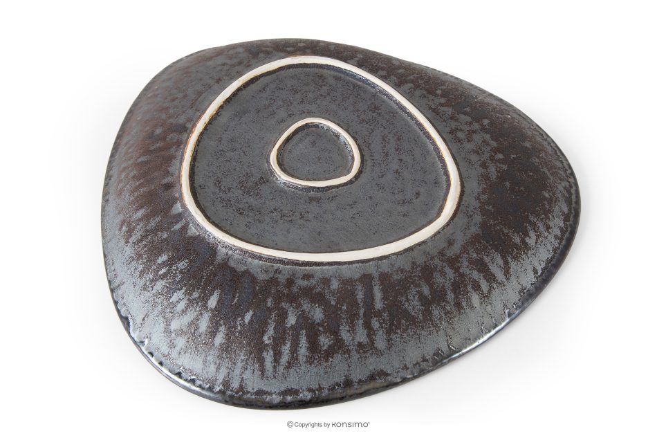 PRIMA Hlboký servírovací tanier ručne glazovaný červená červená - obrázok 3