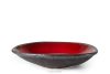 PRIMA Hlboký servírovací tanier ručne glazovaný červená červená - obrázok 1
