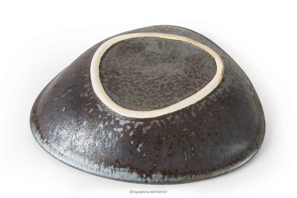 PRIMA Hlboký servírovací tanier ručne glazovaný červená červená - obrázok 3