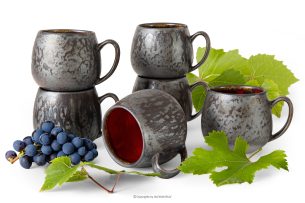 PRIMA, https://konsimo.sk/kolekcie/prima/ Ručne glazovaný keramický hrnček 6 ks červená červená - obrázok