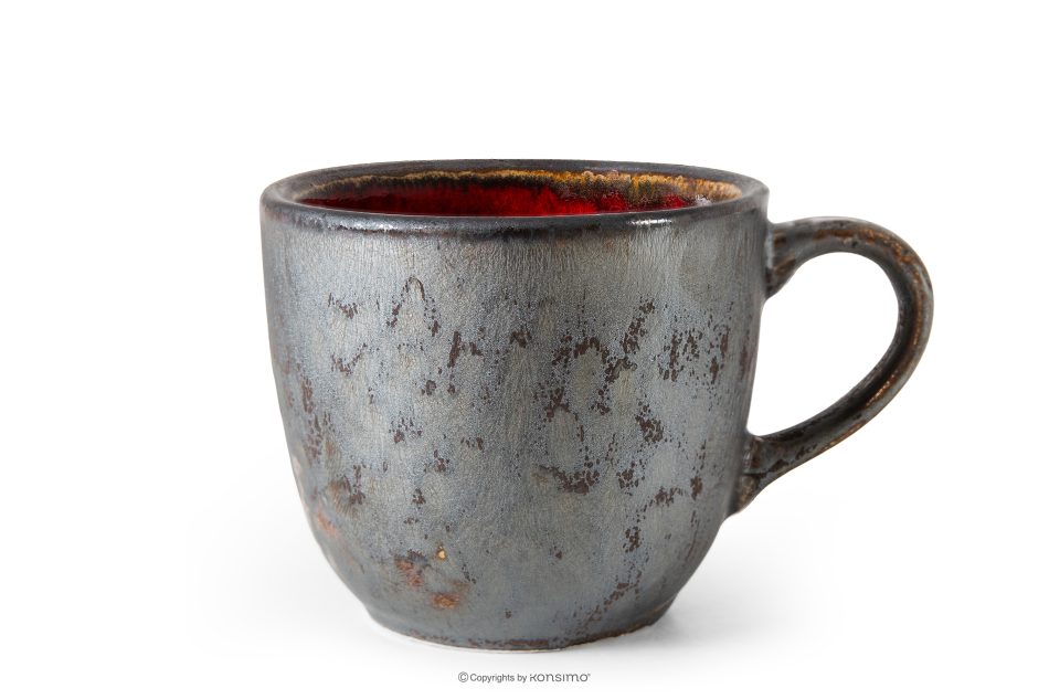 PRIMA Ručne glazovaná keramická večera a kávová súprava pre 6 osôb (30 ks) červená červená - obrázok 10