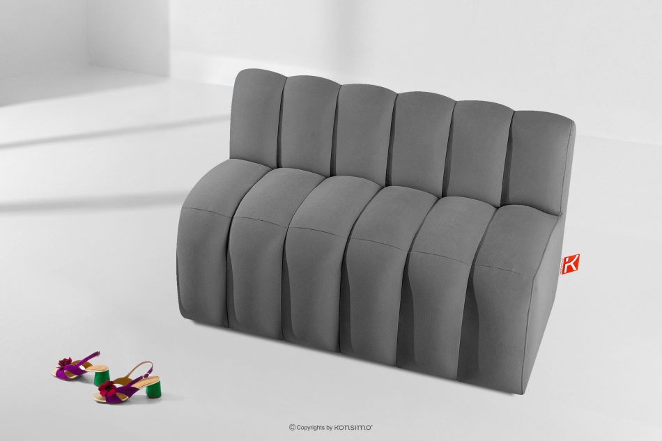 CORDA Čalúnená jedálenská lavica 120 cm svetlosivý velúr svetlo sivá - obrázok 8