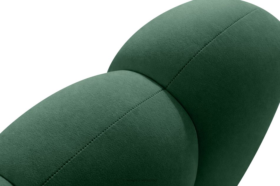 CORDA Čalúnená lavica do jedálne 120 cm tmavozelený velúr tmavo zelená - obrázok 6