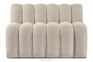 Čalúnená lavica do jedálne 120 cm krémový velúr