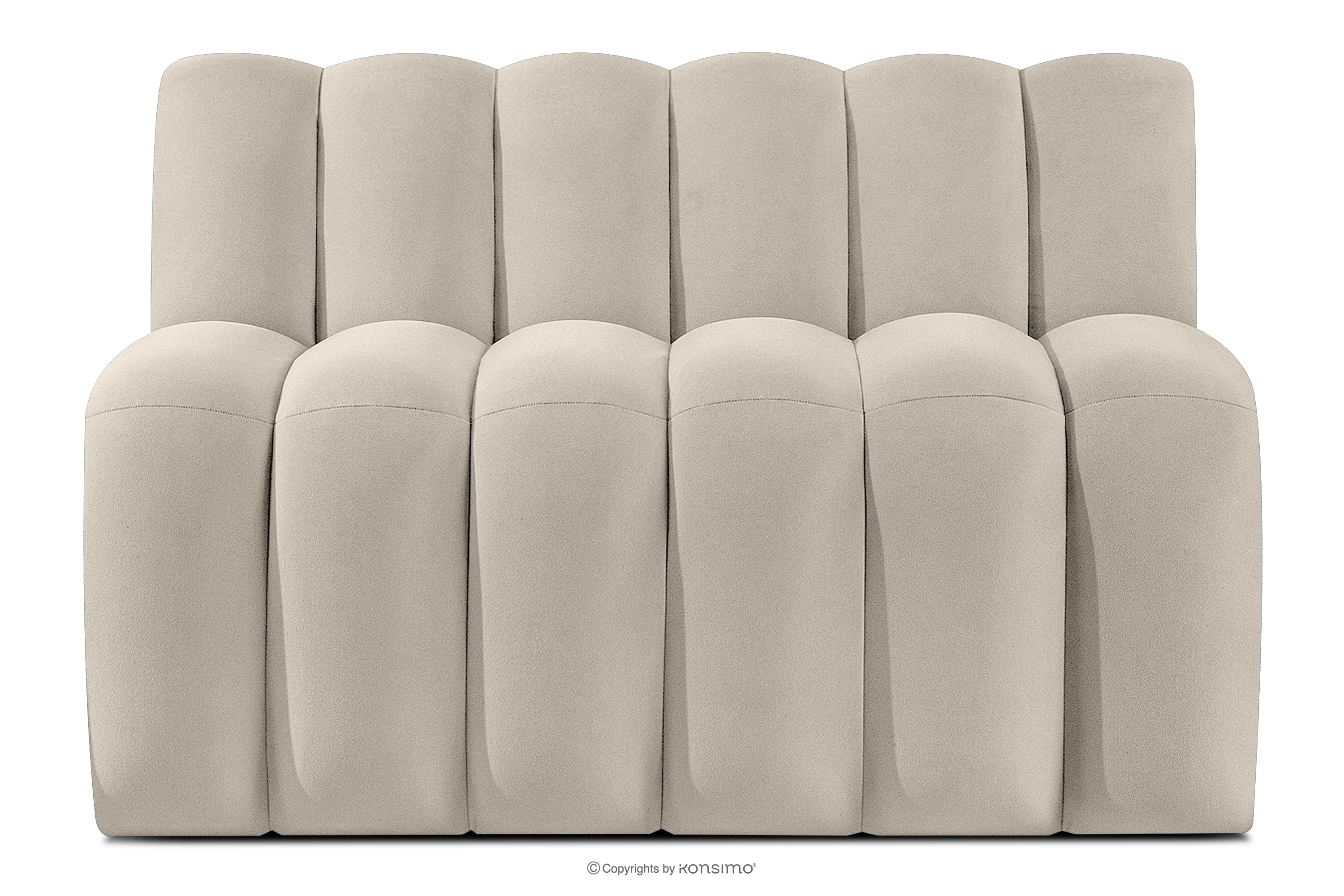 Čalúnená lavica do jedálne 120 cm krémový velúr