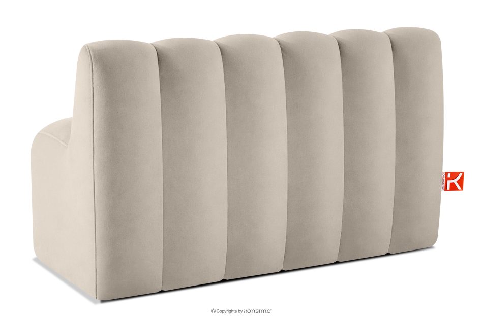 CORDA Čalúnená lavica do jedálne 120 cm krémový velúr krémová - obrázok 3