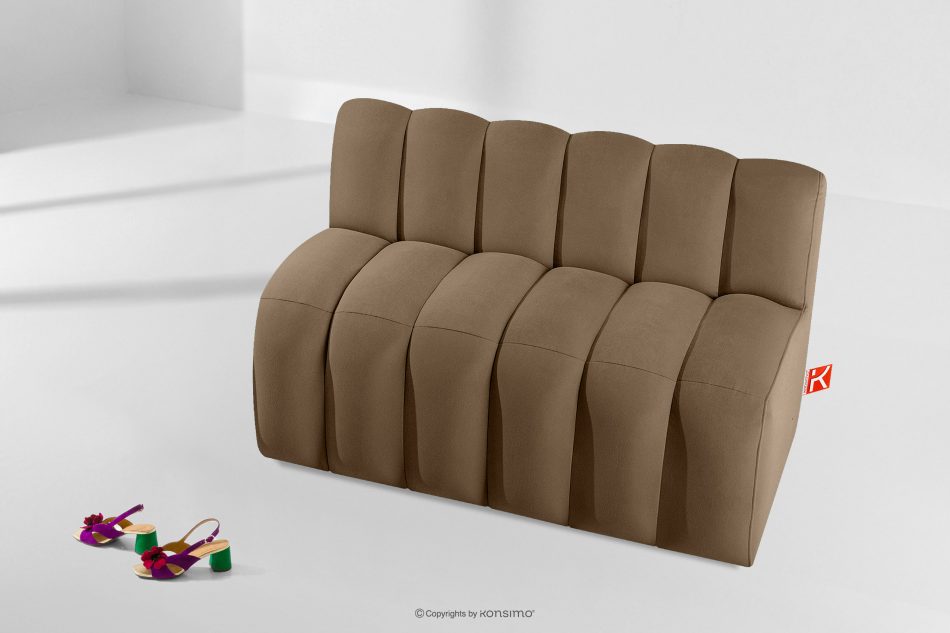 CORDA Čalúnená lavica do jedálne 120 cm béžový velúr béžová - obrázok 8