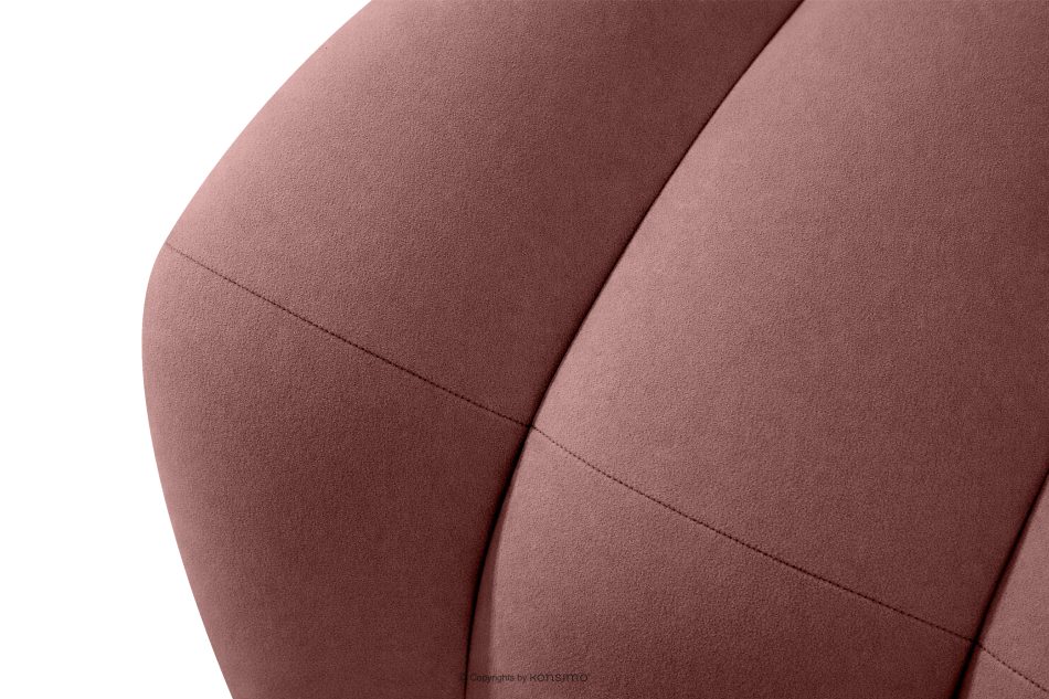 CORDA Čalúnená lavica do jedálne 120 cm ružový velúr ružová - obrázok 7