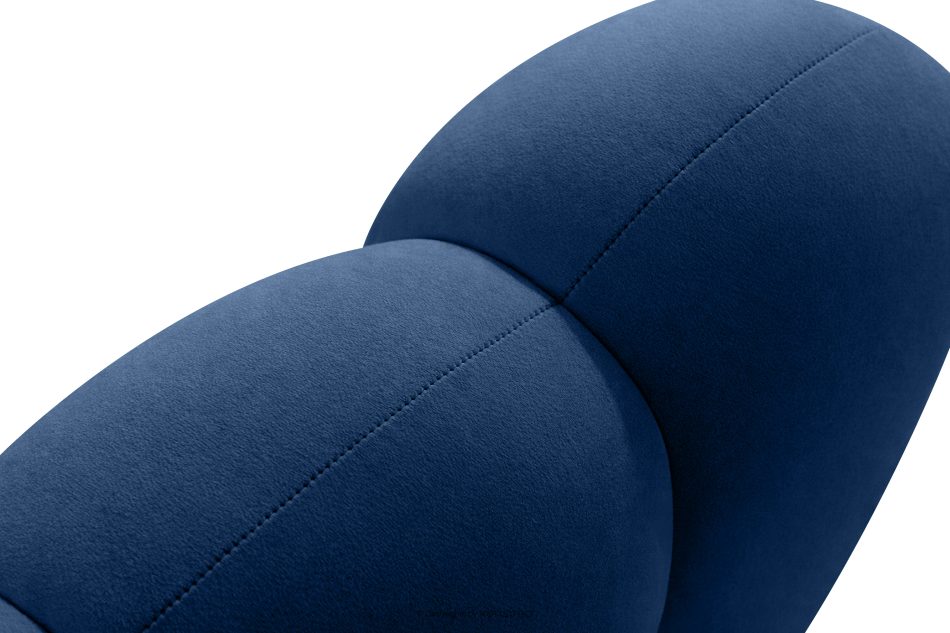 CORDA Čalúnená jedálenská lavica 120 cm tmavomodrý velúr tmavo modrá - obrázok 6