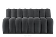 Čalúnená lavica s operadlom 160 cm tmavosivý velúr