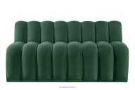 Čalúnená lavica s operadlom 160 cm tmavozelený velúr