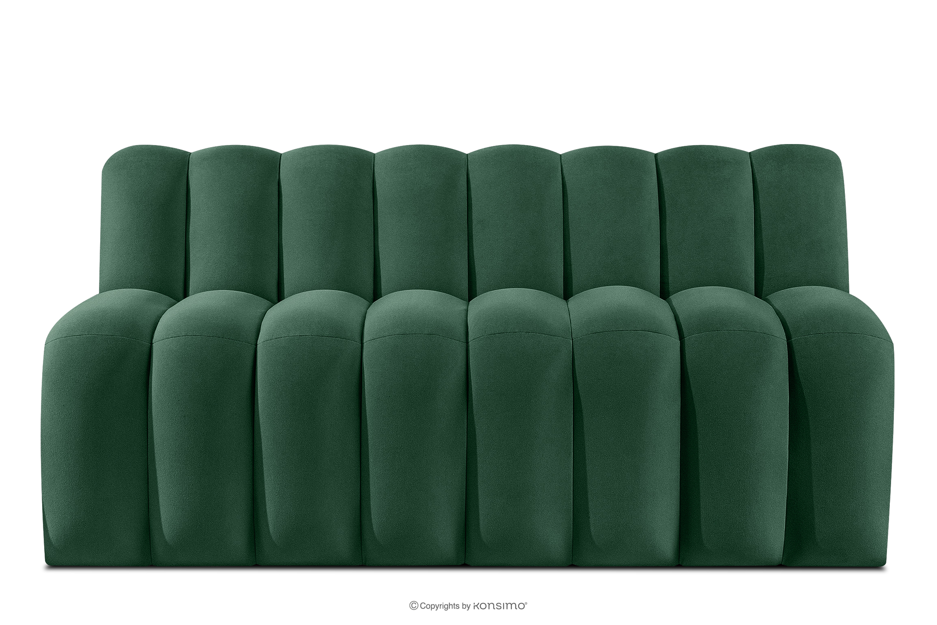 Čalúnená lavica s operadlom 160 cm tmavozelený velúr