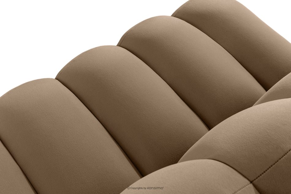 CORDA Čalúnená lavica s operadlom 160 cm béžový velúr béžová - obrázok 5