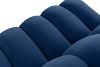 CORDA Čalúnená lavica s operadlom 160 cm tmavomodrý velúr tmavo modrá - obrázok 6