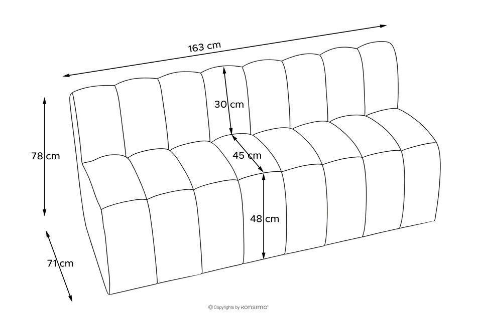 CORDA Čalúnená lavica s operadlom 160 cm tmavosivý velúr tmavo sivá - obrázok 10