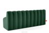 CORDA Čalúnená lavica s operadlom 200 cm tmavozelený velúr tmavo zelená - obrázok 4
