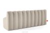 CORDA Čalúnená lavica s operadlom 200 cm krémový velúr krémová - obrázok 4