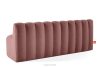 CORDA Čalúnená lavica s operadlom 200 cm ružový velúr ružová - obrázok 4
