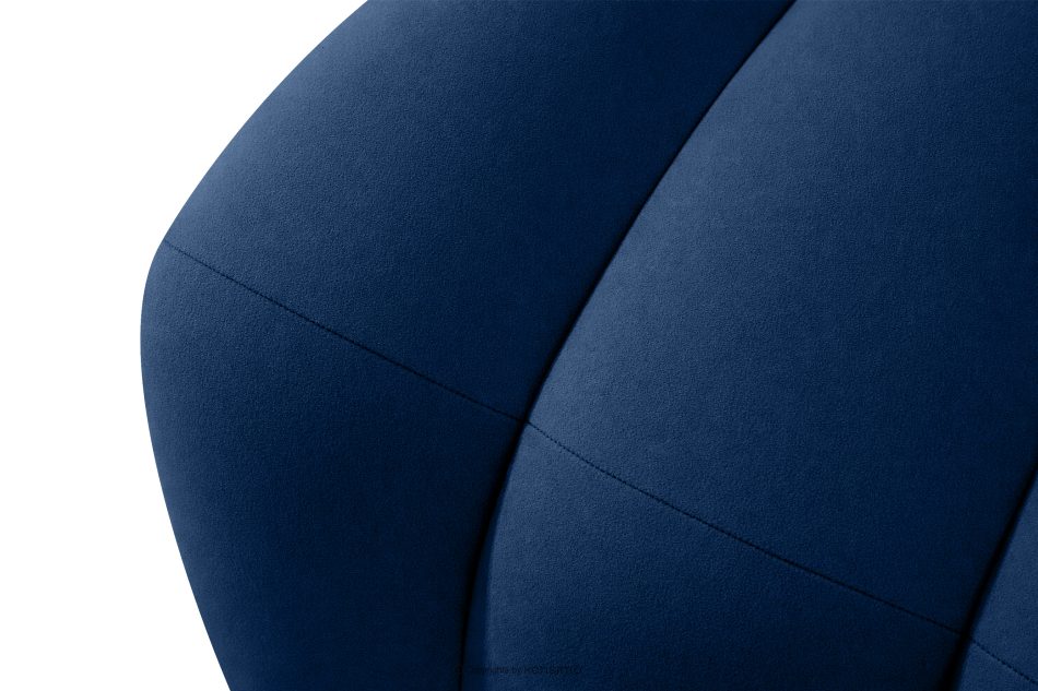 CORDA Čalúnená lavica s operadlom 200 cm tmavomodrý velúr tmavo modrá - obrázok 7